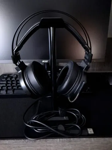 Headset Gamer Redragon Lamia 2, RGB, 7.1, 40mm, Suporte Incluso - H320RGB-1