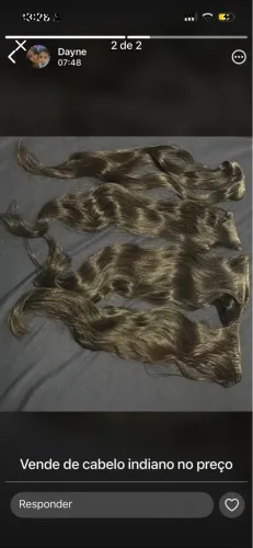 Vendo com urgência cabelo humano indiano