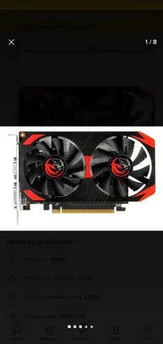 PLACA DE VÍDEO GTX 750 TI.