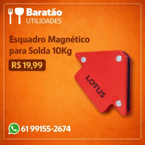 Esquadro Magnético para Solda 10kg