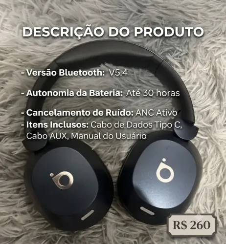 FONE DE OUVIDO BLUETOOTH PREMIUM V5.4  SEMINOVO  ?