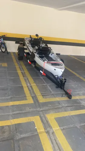 caiaque mero duplo + carretinha + smart pedal