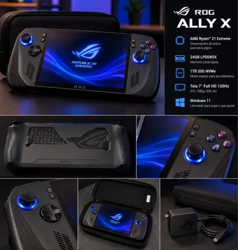 ASUS ROG Ally X - 1TB SSD / 24GB RAM - Excelente Estado