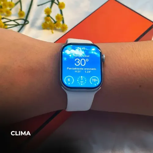 Smartwatch Completo W10 Pro Mini Faz Ligações Responde WhatsApp Tela AMOLED Top