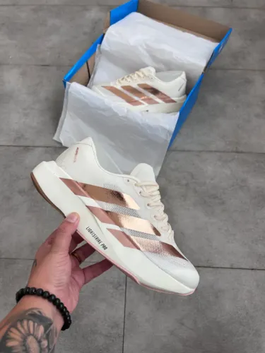 Tênis Adidas Adizero Evo SL Importado Feminino Branco/Cobre Metálico - Disponível 34 AO 39