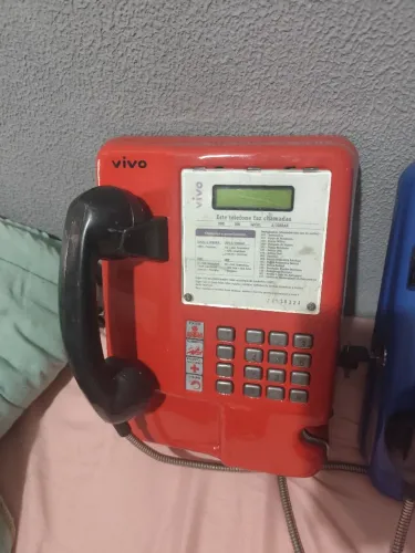 Orelhão aparelho telefônico de cartão