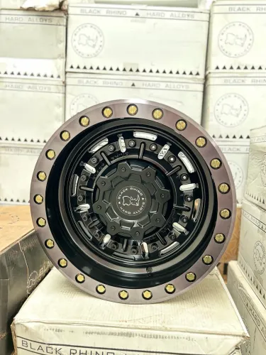 Jogo De Roda Black Rhino 1895ABR Preto Brilhante 5x127 - 18x9,5 Offset -18 (Nv)