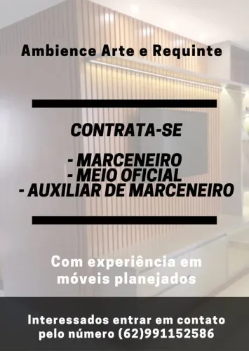 Profissionais de marcenaria 
