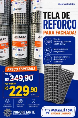 ? EVITE TRINCAS NA SUA OBRA Tela de Reforço para Alvenaria