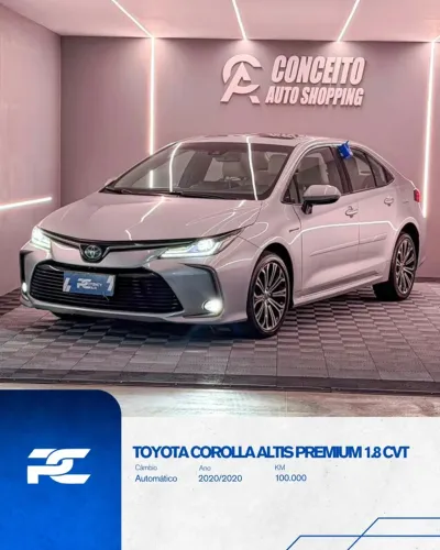 Toyota Corolla Altis Prem. Hybrid 1.8 Flex AUT 2020