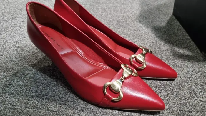 Sapato jorge bischoff scarpin Vermelho tam 36