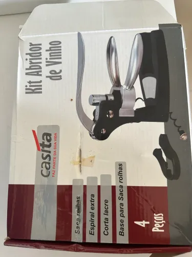 Kit abridor de vinho 4 peças