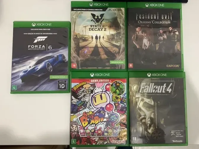 Jogos Xbox One - Resident Evil, State of Decay, Fallout, Bomberman e Forza