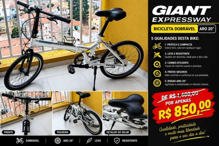 Giant Expressway Dobrável Aro 20 - Excelente oportunidade ?