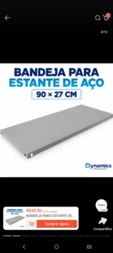 Kit bandeja de aço galvanizado 