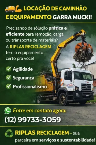 Locação de Equipamento Garra Muck
