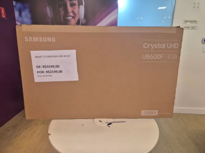 SMART TV SAMSUNG 43" CRYSTAL UHD U8600F