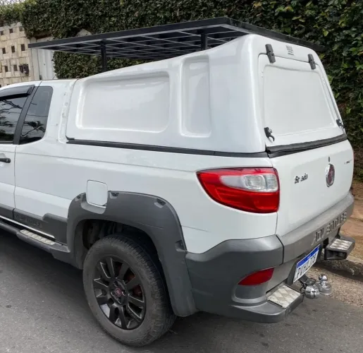 Capota de Fibra com Bagageiro Original para Fiat Strada Adventure CE (Cabine Estendida)