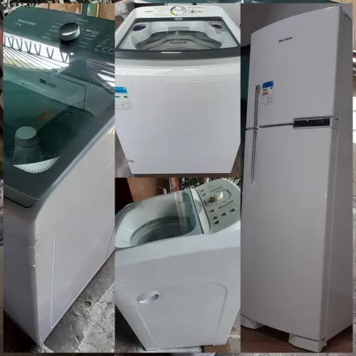 Geladeira, máquina de lavar.  (Com garantia)