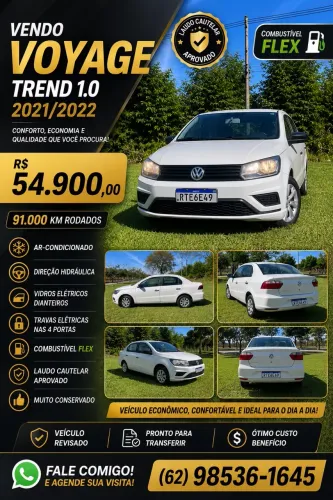Volkswagen Voyage 1.0 Flex 12V 4P 2022