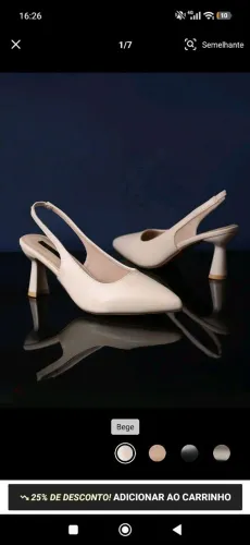 Scarpin bege