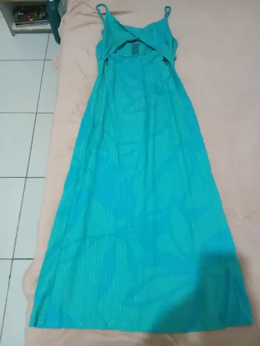 Vestido longo azul 
