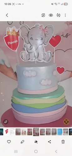 Bolo fake para decoração 