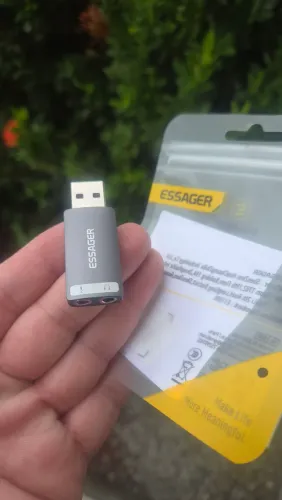 Conversor usb Rádio FM em Bluetooth 5.4, placa de som gamer (p/ Notebook, som automotivo)