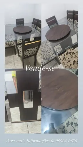 Mesa com tampa giratória