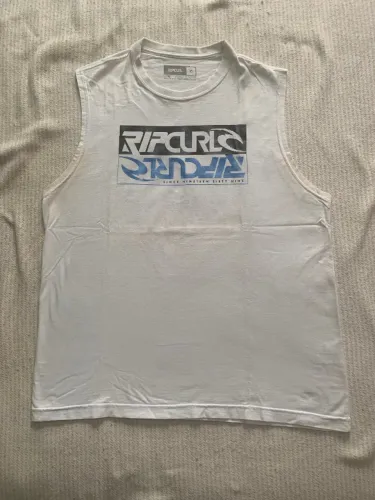 camisa regata surf rip curl branca tamanho g