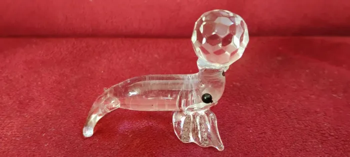 Enfeite de Miniatura de Foca - Cristal