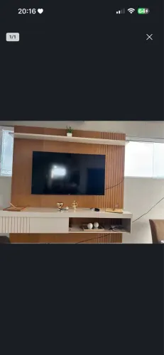 Painel para tv até 65 polegadas ripado 