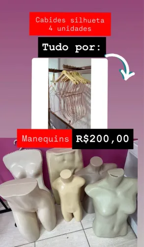 Cabides e manequim 