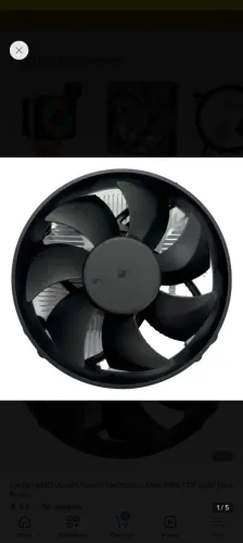 Cooler AMD Wraith Stealth Ventoinha AM4 AM5 TDP 65W para Ryzen