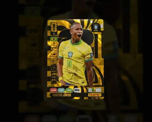 vincius jr golden baller copa panini vini jr bola de ouro card futebol adrenalyn não é fig