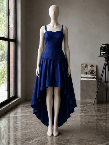     Vestido de Festa Azul Premium - Atelier