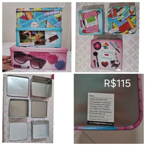 3 Caixas organizadoras - Imaginarium