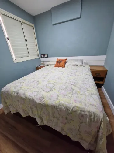Cama box com baú bipartido tamanho Queen