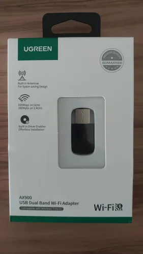Adaptador Wifi Ugreen USB Wifi 6 900Mbps PC Dual Band AX900