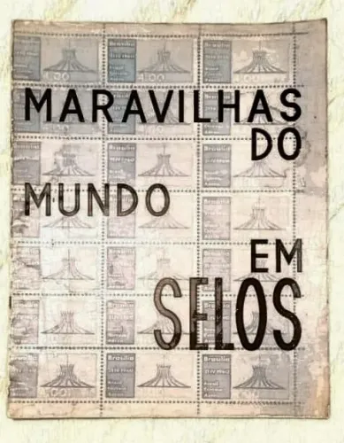 Álbum de Selos Postais Antigo