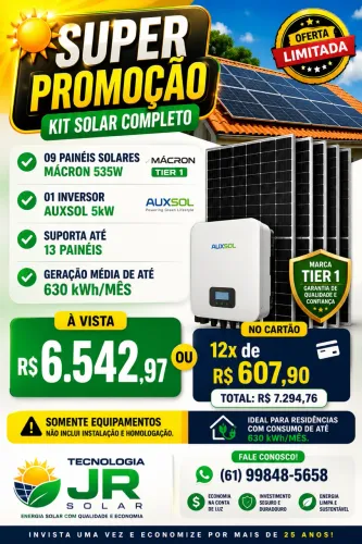 * ? KIT 09 PAINÉIS 535W EM ATÉ 12X SEM JUROS