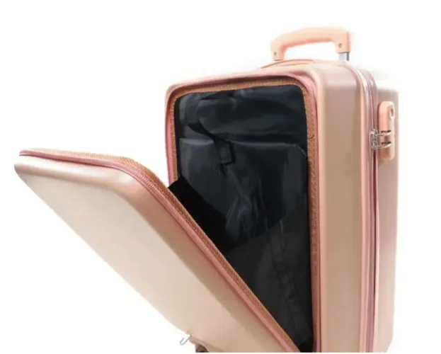Mala Pequena Bordo com Porta Notebook Externo e Cadeado 3 Segredos