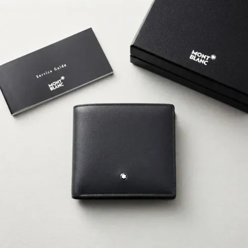Carteira Montblanc importada masculina em couro legítimo