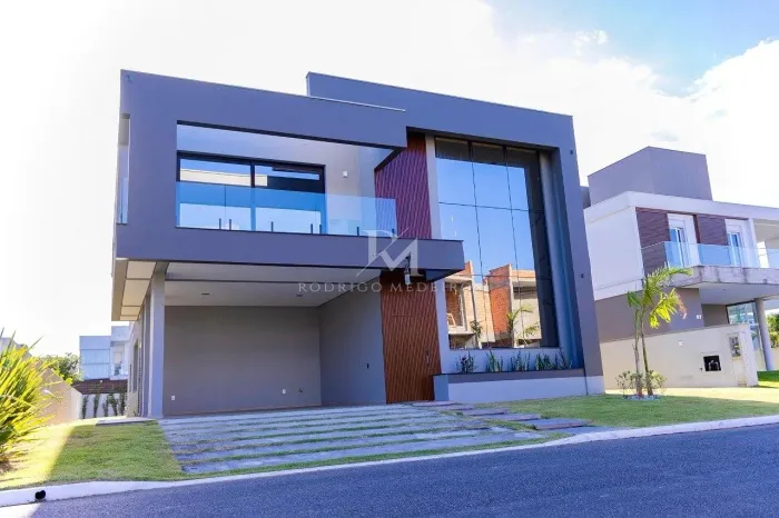 Casa em condomínio fechado no Campeche, Florianópolis, com 4 suítes, 360m² privativos, arq