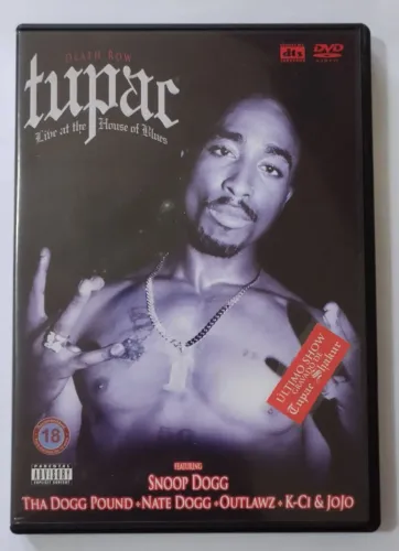 DVD Tupac Shakur Live at The House of Blues Death Row Records Rap Hip Hop Original