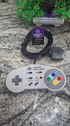 CONTROLE SUPER NINTENDO E SUPER FAMICOM - SUPER JOY CARD ORIGINAL