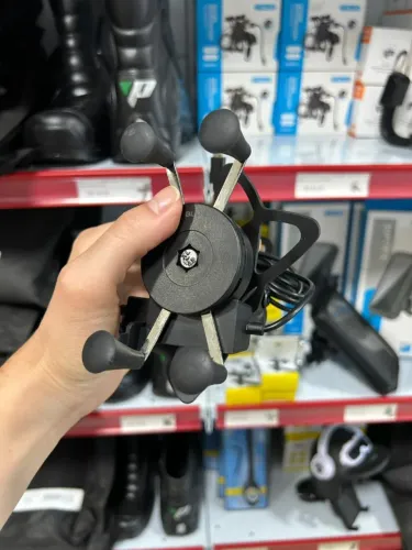 Suporte Estilo Aranha com Carregador Celular para moto