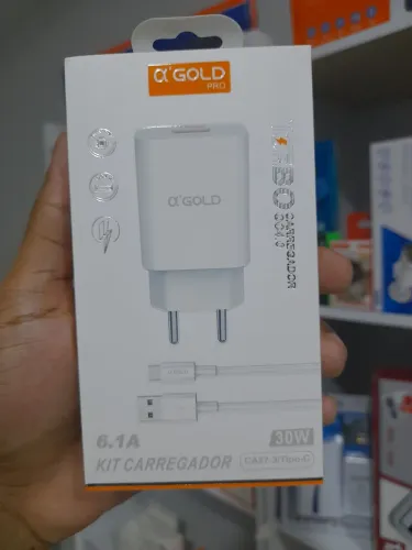 Carregador USB Tipo C 30w a'gold