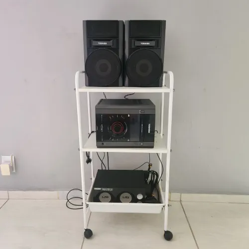 Mini system toshiba + subwoofer duplo