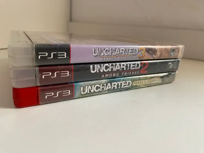 Uncharted 1, 2 e 3 PS3 jogos